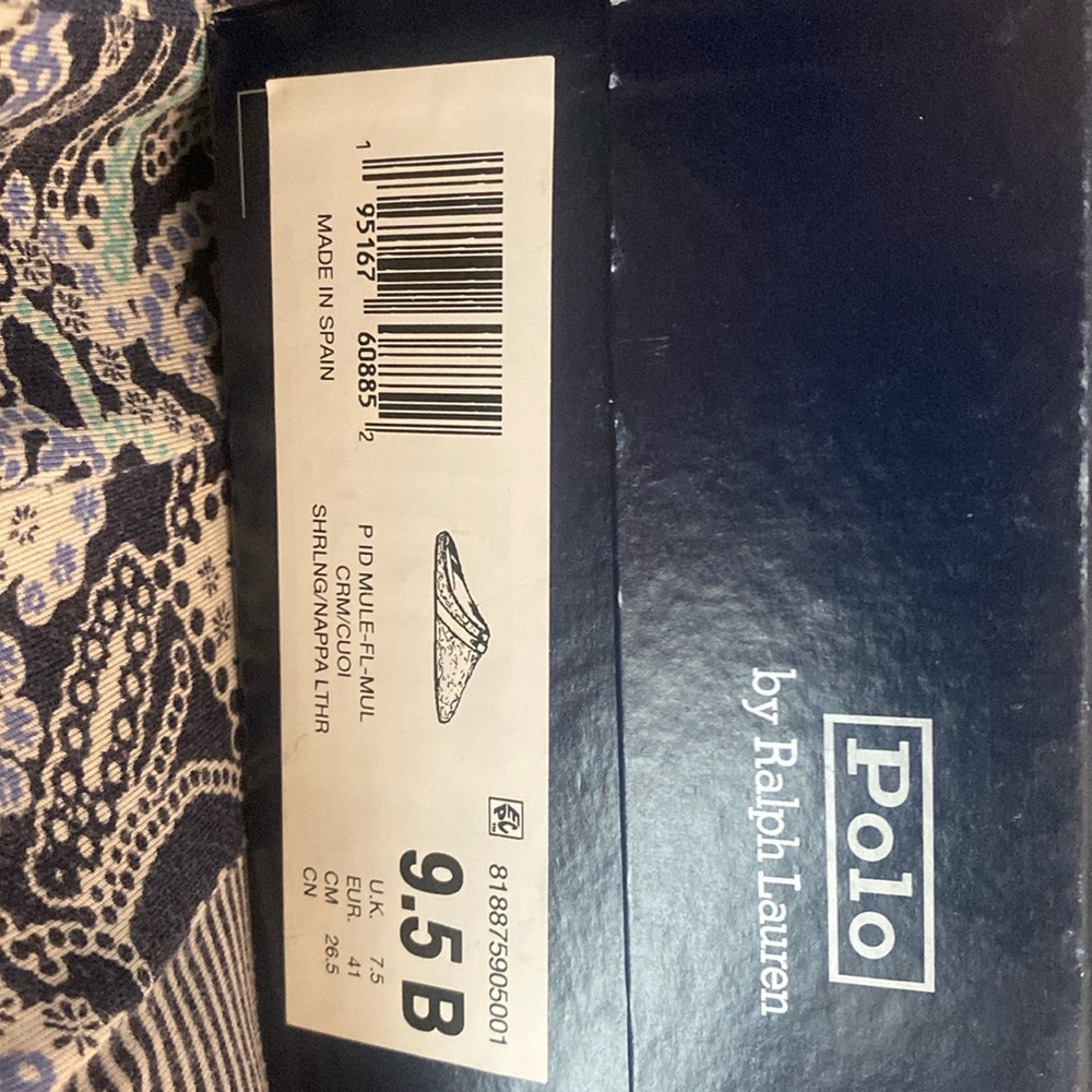 BNIB Polo Ralph Lauren Sherling Mules.